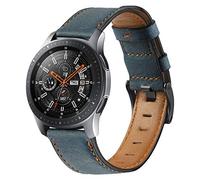 DEALELE Cinturino Compatibile con Samsung Gear S3 Frontier/Classic/Galaxy Watch 46mm / Galaxy 3 45mm / Huawei Watch 3/3 PRO / GT2 46mm, Bracciale di Ricambio Morbida Pelle da 22mm, Blu