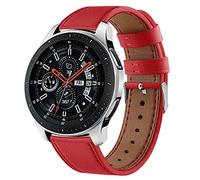 DEALELE Cinturino Compatibile con Samsung Gear S3 Frontier/Classic/Galaxy Watch 46mm / Huawei GT2 46mm, Bracciale di Ricambio in 22mm Pelle Stampata Modello, Rosso