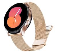 DEALELE Cinturino di ricambio compatibile con Samsung Galaxy Watch 7 / FE / 6/6 Classic / 5/5 Pro / 4/4 Classic / 3 41 mm / Huawei GT3 / GT2 42 mm, 20 mm, cinturino di ricambio in maglia metallica in