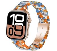 DEALELE Compatibile con Apple Watch 49 mm, 46 mm, 42 mm, 45 mm, 41 mm, 44 mm, 40 mm, 38 mm, ricambio per iWatch Series 10/9, 8/7, 6/5, 4/3, SE/Ultra, 42mm/44mm/45mm/46mm/49mm, Resina Acciaio