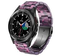 DEALELE Compatibile con Samsung Galaxy Watch 6/6 Classic / 5/5 PRO / 4/4 Classic / 3 41mm / Active 2, Cinturino di Ricambio in Resina Colorata per Huawei GT2 42mm / GT3 42mm, Viola