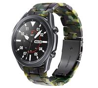 DEALELE Compatibile con Samsung Gear S3 Frontier/Classic/Galaxy Watch 3 45mm / Galaxy Watch 46mm / Huawei Watch 3/3 PRO / GT2 46mm, Cinturino in Ricambio Resina Colorata da 22mm, Verde Mimetico