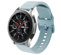 DEALELE Compatibile con Samsung Gear S3 Frontier/Classic/Galaxy Watch 46mm / Galaxy 3 45mm, Cinturino di Ricambio in 22mm Silicone per Huawei Watch 3/3 PRO / GT3 46mm / GT2 46mm, Azzurro