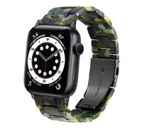 DEALELE Compatible con iWatch 38mm 40mm 41mm, Sostituzione Cinturino in Resina Colorata per Apple Watch Series 8/7 / 6/5 / 4/3 / SE Donne Uomini, Verde Mimetico