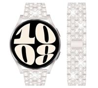 DEALELE Compatible con Samsung Galaxy Watch 6/6 Classic / 5/5 PRO / 4/4 Classic / 3 / 41mm / Active 2, Cinturino di Ricambio 20mm Strass Diamante Metallo per Huawei GT2 / GT3