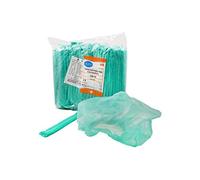 DEALFA Cuffia Rotonda Elasticizzata e Idrorepellente in TNT - Traspirante, Morbida, Anallergica e Monouso - Colore Verde - Confezione da 100 pezzi