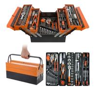 Dealix Cassetta Attrezzi Completa 85 Pezzi in Metallo - Set Utensili Professionali in Acciaio Cromo Vanadio con Valigetta Organizer