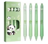 DealKits 4 Penne Cancellabili a Tema Panda, Gelato, Torta, Laccio d'orso, Blu, Punta 0,5 mm, Sensibile al Calore, Perfetto per Bambini e Adulti - Articoli per la Scuola