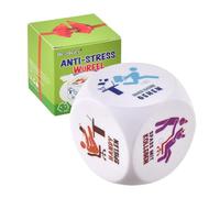 DealKits Cubo antistress da ufficio, cubo colorato per alleviare lo stress con 6 azioni divertenti, regalo perfetto per i colleghi, con confezione regalo
