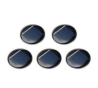 DealMux 5Pcs 2V 40mA Poly Mini Rotonda modulo di Celle solari Fai da Te per Giocattoli Leggeri Caricabatterie 36mm di Diametro