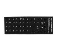 DealMux Desktop Laptop Computer Italiano Decalcomania per Tastiera Grande Adesivo Lettere Nero