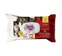 Dealo Salviettine XL Per Cani E Gatti 72 Pezzi