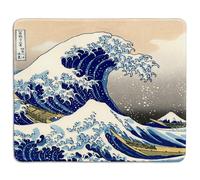 dealzEpic - Tappetino per mouse artistico - Tappetino per mouse in gomma naturale stampato con l'opera d'arte giapponese ""La grande onda"" di Hoku