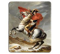 dealzEpic - Tappetino per mouse in gomma naturale con celebre pittura di Napoleone che attraversa le Alpi di Jacques, 24 x 20 cm