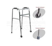 Deambulatore 2 Ruote 2 Puntali - 7.5 cm, Piroettanti in Ferro