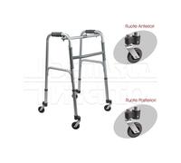 Deambulatore 4 Ruote Piroettanti - 7.5 cm, Posteriori con Blocco Freno
