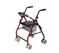 Deambulatore a 4 ruote - Deambulatore per anziani con seduta - Rollator in alluminio - Aiuti dinamici "Roler"