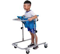 Deambulatore a quattro ruote per bambini, deambulatore per paralisi cerebrale, ausilio per l'allenamento riabilitativo dei bambini, adatto per altezza 80-120 cm(Color:A)