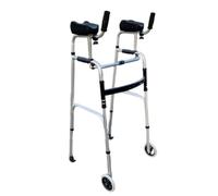 Deambulatore Antibrachiale Pieghevole con Braccioli Estraibili in Alluminio