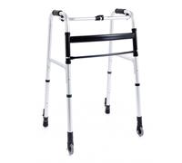 Deambulatore con 2 Puntali Autobloccanti e 2 Ruote Fisse per anziani e disabili