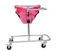 Deambulatore con Ruote per Bambini con Paralisi Cerebrale, deambulatore regolabile in altezza, per bambini affetti da paralisi cerebrale, telaio ausiliario per la riabilitazione(Pink)