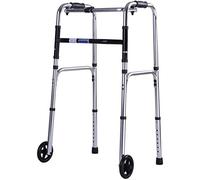 Deambulatore, deambulatore con 2 Ruote Deambulatore Pieghevole in Alluminio Leggero Zimmer Walker Aiuto alla deambulazione Regolabile in Altezza per Anziani disabili Interesting
