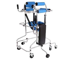 Deambulatore Eretto per Anziani, deambulatore a 8 ruote per anziani, aiuto per l'allenamento e l'assistenza agli arti inferiori in caso di ictus e emiplegia - Altezza applicabile 59-72in (Color : W