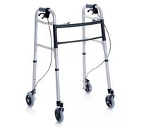 Deambulatore pieghevole con freno azionabile a mano