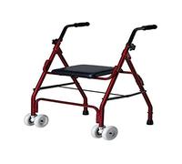 Deambulatore per anziani : Alluminio : Pieghevole : Sedile : 2 ruote : Bordeaux : Mini Roler