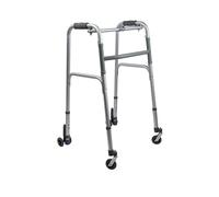 Deambulatore Pieghevole 4 Ruote in Alluminio Regolabile