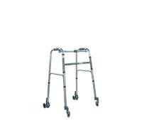 Deambulatore Pieghevole con 4 Ruote in Alluminio - Ruote Posteriori Gemellate e