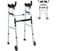 Deambulatore pieghevole con ruote, deambulatori leggeri e compatti per anziani, braccioli di sostegno per anziani, disabili e portatori di handicap