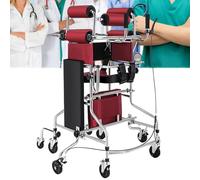 Deambulatore Pieghevole Multifunzionale, rto per Riabilitazione Post-Ictus emiplegico, deambulatore per Adulti con 8 Ruote e Seduta per Anziani e disabili (Donne)
