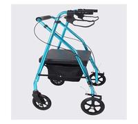 Deambulatore rollator, Deambulatore in Alluminio, Altezza regolabile con ruote, freno del sedile imbottito e ausili for la mobilità dello schienale pieghevole for anziani disabili