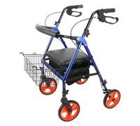 Deambulatore rollator, Deambulatore in Alluminio, Con sedile Anziani Walker Attrezzatura for la riabilitazione Camminata pieghevole regolabile in altezza