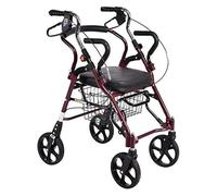 Deambulatore rollator, Deambulatore in Alluminio, Con sedile for pazienti anziani, disabili, a mobilità limitata, stabilizzatore for camminare con quattro ruote