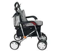 Deambulatore rollator, Deambulatore per Anziani, Carrello for anziani con carrello for la spesa e funzione freno a mano