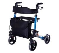 Deambulatore rollator, Deambulatore pieghevole, Ausilio for la deambulazione in alluminio, deambulatore pieghevole leggero, deambulatore for anziani regolabile in altezza