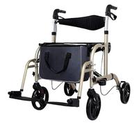 Deambulatore rollator, Deambulatore pieghevole, Il deambulatore con sedile è pieghevole e bloccabile for soddisfare le esigenze di diverse occasioni