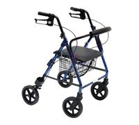 Deambulatore rollator in alluminio con poggiaschiena Rolly Alu 15607100 Wimed
