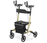 Deambulatore rollator pieghevole con seduta borsa porta bastone