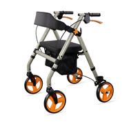 Deambulatore Rollator Pieghevole Gold con Freni e Seduta per anziani e disabili