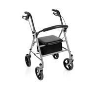Deambulatore Rollator - Pieghevole in acciaio Argento - Moretti