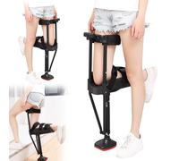 Deambulatore telescopico a gamba singola regolabile in altezza, stampelle antiscivolo regolabili in altezza for lesioni da frattura della caviglia