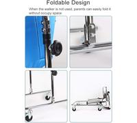 Deambulatore verticale per bambini, allenamento per la riabilitazione di paralisi cerebrale e disabilità, deambulatore pieghevole per bambini con ruote e sedile(Medium)