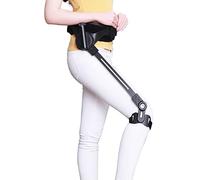 Deambulatore verticale portatile, Ausilio for la deambulazione for anziani, mobilità delle gambe, 3 marce, attrezzatura for l'allenamento riabilitativo, nero, S, M, L(Right Leg,M)