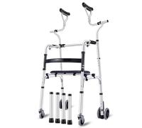 Deambulatori Per Anziani In Piedi, Deambulatori Deambulatori Deambulatori Pieghevoli Rotolanti, Deambulatore Medico A 2 Ruote, Deambulatore Portatile Pieghevole/ausilio Per La Deambulazione Pe(Size:D)