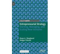Dean A. Shepherd Holger Patzelt Entrepreneurial Strategy (Copertina rigida)