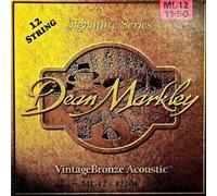 Dean Markley® »SIGNATURE SERIES - VINTAGE BRONZE 2204/12 MED LIGHT - 12-STRING ACOUSTIC« Corde per Chitarra Acustica - 011/050 12-String