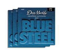 DEAN MARKLEY 2552 - Corde per chitarra elettrica in acciaio blu, trattate criogenicamente per una maggiore durata, prestazioni migliorate e suono superiore. Made in USA. Calibri 9-42 - Confezione da 3